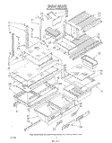 SHELF, LIT/OPTIONAL Diagram and Parts List for ET20DKXVF00  Whirlpool Refrigerator