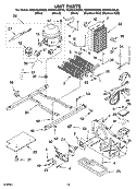 UNIT PARTS Diagram and Parts List for GS2SHAXMB00  Whirlpool Refrigerator