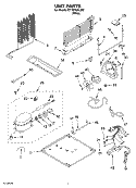 UNIT PARTS Diagram and Parts List for ET1MTEXLQ02  Whirlpool Refrigerator