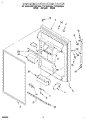 REFRIGERATOR DOOR Diagram and Parts List for ET21DMXDW00  Whirlpool Refrigerator
