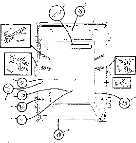 Upper Liner Parts Diagram and Parts List for 106M13ESL-F  Kenmore Refrigerator