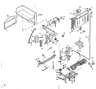 Unit Parts Diagram and Parts List for 106W18G1  Kenmore Refrigerator