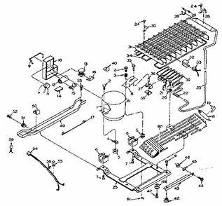 Unit Parts Diagram and Parts List for 106W14EIML1  Kenmore Refrigerator