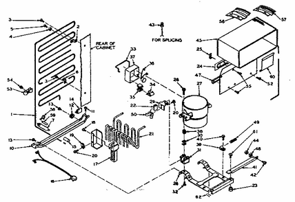 Unit Parts Diagram and Parts List for 106W14BAL  Kenmore Refrigerator