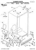 CABINET PARTS Diagram and Parts List for GC3PHEXNT03  Whirlpool Refrigerator