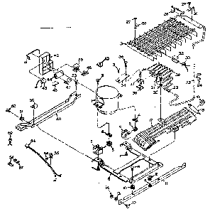 Unit Parts Diagram and Parts List for 106S14EL-1  Kenmore Refrigerator