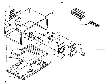 Freezer Parts Diagram and Parts List for 106W14EL5  Kenmore Refrigerator