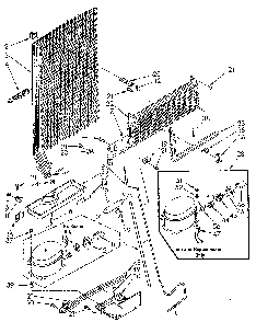 Unit Diagram and Parts List for ET18JKXSN04  Whirlpool Refrigerator