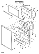 DOOR PARTS Diagram and Parts List for ET8WTEXMQ03  Whirlpool Refrigerator