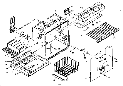 Freezer Section Parts Diagram and Parts List for 106U14GS  Kenmore Refrigerator