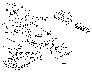 Refrigerator Freezer Diagram and Parts List for 106U14E  Kenmore Refrigerator