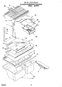 SHELF, LIT/OPTIONAL Diagram and Parts List for ET18GKXDW05  Whirlpool Refrigerator