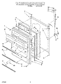 REFRIGERATOR DOOR, LIT/OPTIONAL Diagram and Parts List for ET20TKXBN00  Whirlpool Refrigerator
