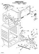 LINER PARTS Diagram and Parts List for ET8WTMXKT04  Whirlpool Refrigerator