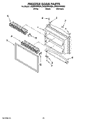 FREEZER DOOR PARTS Diagram and Parts List for GR2SHWXVB00  Whirlpool Refrigerator