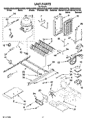 UNIT PARTS Diagram and Parts List for GD5NVAXSA02  Whirlpool Refrigerator