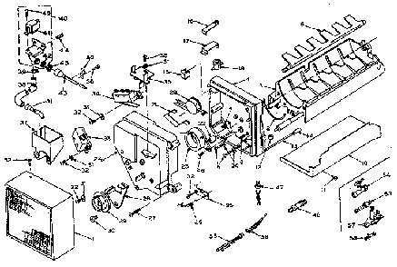 Icemaker Parts Diagram and Parts List for 106U14GIML  Kenmore Refrigerator