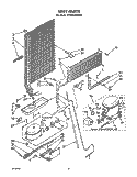 UNIT Diagram and Parts List for ET18SKRWN00  Whirlpool Refrigerator