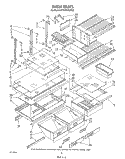 SHELF , LIT/OPTIONAL Diagram and Parts List for ET20DKXVM03  Whirlpool Refrigerator