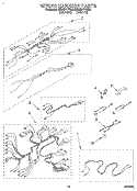 WIRING HARNESS, OPTIONAL Diagram and Parts List for  KitchenAid Wall Oven