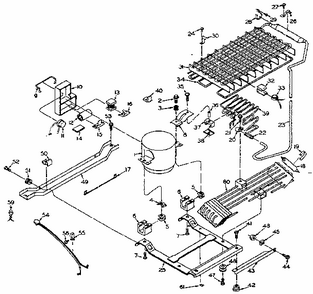 Unit Parts Diagram and Parts List for 106W14EIM5  Kenmore Refrigerator