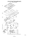 COMPARTMENT SEPARATOR Diagram and Parts List for ET18AKXSW05  Whirlpool Refrigerator