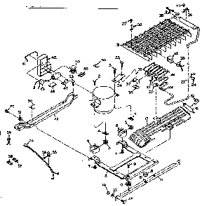 Refrigerator Unit Parts Diagram and Parts List for 106S12E  Kenmore Refrigerator