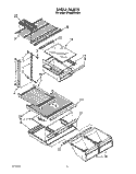 SHELF Diagram and Parts List for ET20NKXXN01  Whirlpool Refrigerator