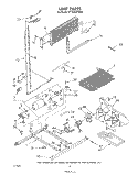 UNIT Diagram and Parts List for ET18AKXTM00  Whirlpool Refrigerator