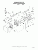 ICEMAKER PARTS Diagram and Parts List for  KitchenAid Refrigerator