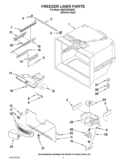 FREEZER LINER PARTS Diagram and Parts List for GB2FHDXWS07  Whirlpool Refrigerator
