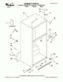 CABINET PARTS Diagram and Parts List for ET8WTKXKQ11  Whirlpool Refrigerator