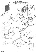 UNIT Diagram and Parts List for ET8WTKXKQ02  Whirlpool Refrigerator