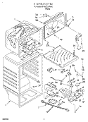 LINER Diagram and Parts List for ET18SCRFW03  Whirlpool Refrigerator