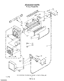 ICE MAKER Diagram and Parts List for ET25DMXVF02  Whirlpool Refrigerator