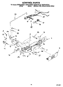 CONTROL PARTS Diagram and Parts List for GS5SHAXSB01  Whirlpool Refrigerator