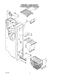 FREEZER LINER Diagram and Parts List for ED25PWXXN00  Whirlpool Refrigerator