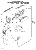 ICEMAKER PARTS, OPTIONAL PARTS (NOT INCLUDED) Diagram and Parts List for GC5THEXNB03  Whirlpool Refrigerator