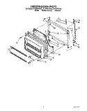FREEZER DOOR Diagram and Parts List for ET20ZKXXG01  Whirlpool Refrigerator
