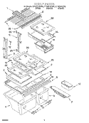 SHELF, OPTIONAL Diagram and Parts List for ET19RKXGN02  Whirlpool Refrigerator
