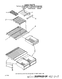 SHELF Diagram and Parts List for ET18NKXXN00  Whirlpool Refrigerator