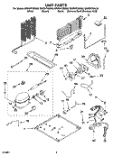UNIT PARTS Diagram and Parts List for GR2SHTXMB00  Whirlpool Refrigerator