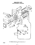 ICE MAKER Diagram and Parts List for ET18JMYSF01  Whirlpool Refrigerator