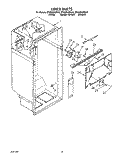 LINER Diagram and Parts List for ET20ZKXZN10  Whirlpool Refrigerator