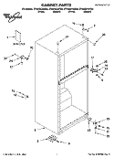 CABINET PARTS Diagram and Parts List for ET4WSKYKQ05  Whirlpool Refrigerator