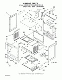 CHASSIS PARTS Diagram and Parts List for  Whirlpool Range
