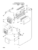 ICE MAKER Diagram and Parts List for ET18GMXHT01  Whirlpool Refrigerator