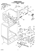 LINER PARTS Diagram and Parts List for ET9FTKXKQ04  Whirlpool Refrigerator