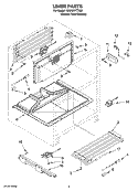 LINER PARTS Diagram and Parts List for KDDO27TTX00  KitchenAid Refrigerator
