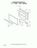 FREEZER DOOR PARTS Diagram and Parts List for G9IXEFMWB01  Whirlpool Refrigerator
